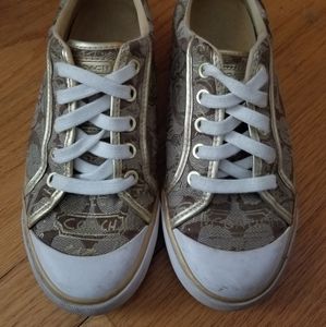 Coach Gold Sneakers